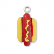Anh&auml;nger aus Resin Hotdog Dark red-yellow