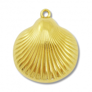 Anh&auml;nger aus Stainless Steel - Rostfreiem Stahl Shell Gold