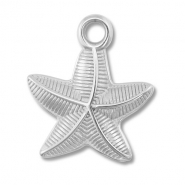 Anh&auml;nger aus Stainless Steel - Rostfreiem Stahl Starfish Silver