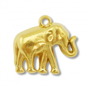 Anh&auml;nger aus Stainless Steel - Rostfreiem Stahl Elephant Gold