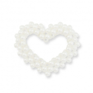 Statement-Anh&auml;nger Pearl Heart White