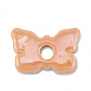 Perlen Griechische Keramik DQ Butterfly Coral peach