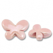 Perlen Griechische Keramik DQ Butterfly Light pink