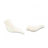 Perle Muschel Bird White (Naturliche Farbe Muschel)