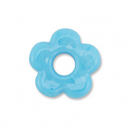 Glas Perlen Flower Blue