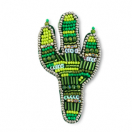Broschen Cactus Multicolour green-silver