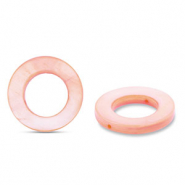 Perle Muschel 20mm Round Pink