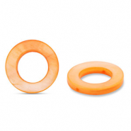 Perle Muschel 20mm Round Orange