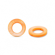Perle Muschel 15mm Round Orange