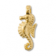 Anh&auml;nger Metall DQ Seahorse Gold (Nickelfrei)