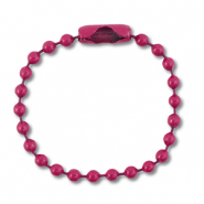 Farbiges Zubeh&ouml;r Ballchain with Clasp Magenta purple