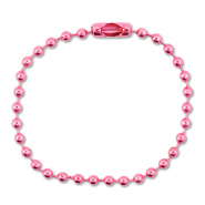 Farbiges Zubeh&ouml;r Ballchain with Clasp Shiny pink