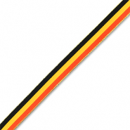 BY31&reg; Schmucktextband mit Belgisches Flaggenband Black-yellow-red-gold