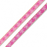 BY31&reg; Schmucktextband Bows Dark pink-light pink-gold