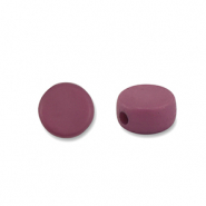Perlen Acryl Disc Aubergine