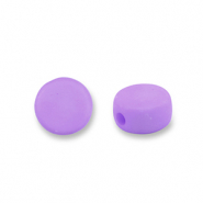 Perlen Acryl Disc Lavender