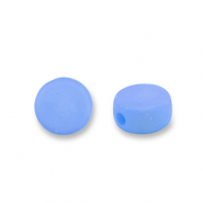 Perlen Acryl Disc Blue