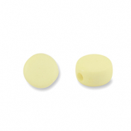 Perlen Acryl Disc Vanilla yellow