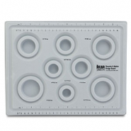 Beadsmith Perlen/Armband Brett mit Deckel Grey