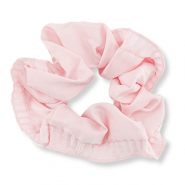 Stoff Haargummi-Scrunchie Silky Light pink