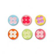 Perlen Metall Enamel Round Multicolour