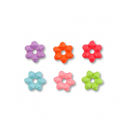 Perlen Metall Enamel Flower Multicolour