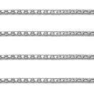 Zubeh&ouml;r aus Stainless Steel - Rostfreiem Stahl Gliederkette Popcorn Silver