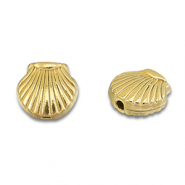 Perlen aus Stainless Steel - Rostfreiem Stahl Shell Gold