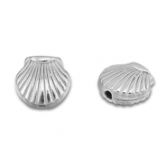 Perlen aus Stainless Steel - Rostfreiem Stahl Shell Silver