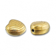 Perlen aus Stainless Steel - Rostfreiem Stahl Shell Gold
