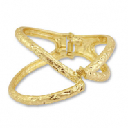 Statement-Armb&auml;nder Bangle Crossed Gold