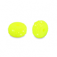 Perlen aus Resin Rondell 12mm Neon yellow