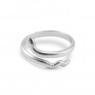 Stainless Steel - Rostfrei Stahl Ringe Snake Silver