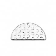 Anh&auml;nger / Connector aus Stainless Steel - Rostfreiem Stahl Semicircle Silver