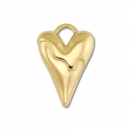 Anh&auml;nger aus Stainless Steel - Rostfreiem Stahl Heart Gold