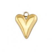 Anh&auml;nger aus Stainless Steel - Rostfreiem Stahl Heart Gold