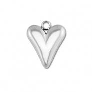 Anh&auml;nger aus Stainless Steel - Rostfreiem Stahl Heart Silver
