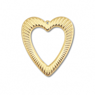 Anh&auml;nger aus Stainless Steel - Rostfreiem Stahl Heart Gold