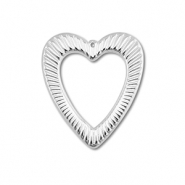 Anh&auml;nger aus Stainless Steel - Rostfreiem Stahl Heart Silver