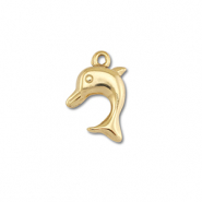 Anh&auml;nger aus Stainless Steel - Rostfreiem Stahl Dolphin Gold