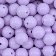 16 mm DQ Perlen aus Acryl Pastel lilac