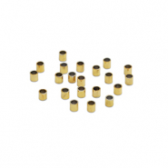 Perlen aus Stainless Steel - Rostfreiem Stahl Quetschperlen Tubes 1.5mm Gold