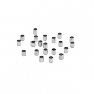 Perlen aus Stainless Steel - Rostfreiem Stahl Quetschperlen Tubes 1.5mm Silver