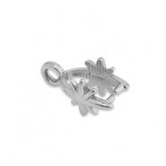 Zubeh&ouml;r aus Stainless Steel - Rostfreiem Stahl Collierschlaufe f&uuml;r Anh&auml;nger Star Silver