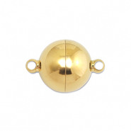 Zubeh&ouml;r aus Stainless Steel - Rostfreiem Stahl Magnetverschluss Ball 12mm Gold