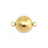 Zubeh&ouml;r aus Stainless Steel - Rostfreiem Stahl Magnetverschluss Ball 8mm Gold