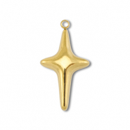 Anh&auml;nger aus Stainless Steel - Rostfreiem Stahl Cross Gold