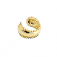 Stainless Steel - Rostfrei Stahl Ohrringe Ear Cuff Gold