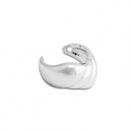 Stainless Steel - Rostfrei Stahl Ohrringe Ear Cuff Silver