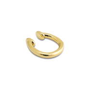 Stainless Steel - Rostfrei Stahl Ohrringe Ear Cuff Gold